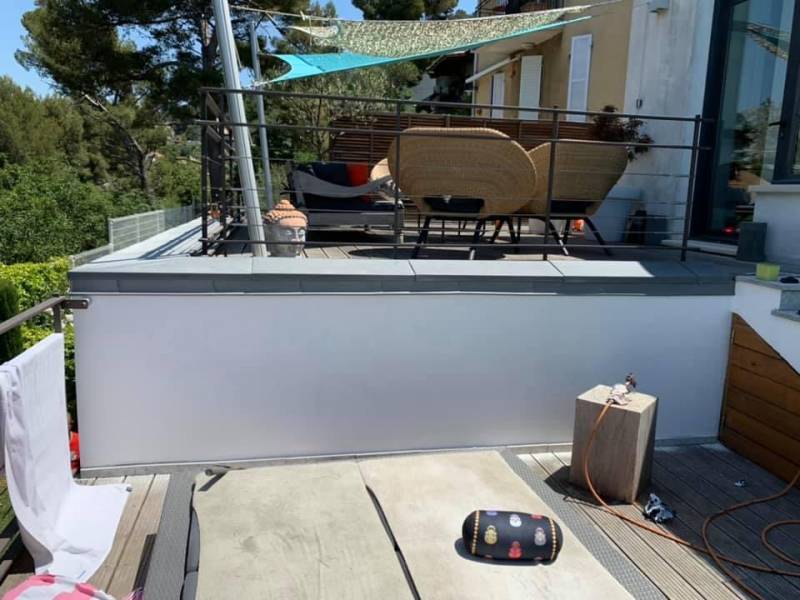 Carrousel 3 Réalisation de pliage en zinc quartz - Birgy couverture Marseille