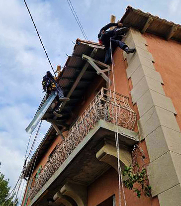 Travaux sur cordes façades toiture région PACA